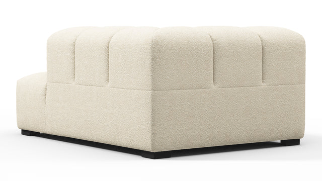 Tufty - Tufty Module, Right Corner Half, Eggshell Boucle