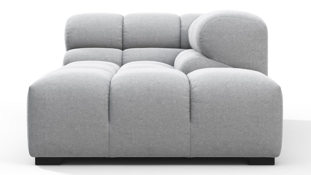 Tufty - Tufty Module, Right Corner Half, Light Gray Wool