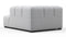 Tufty - Tufty Module, Right Corner Half, Light Gray Wool