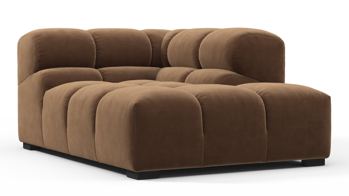 Tufty - Tufty Module, Right Corner Half, Mocha Velvet