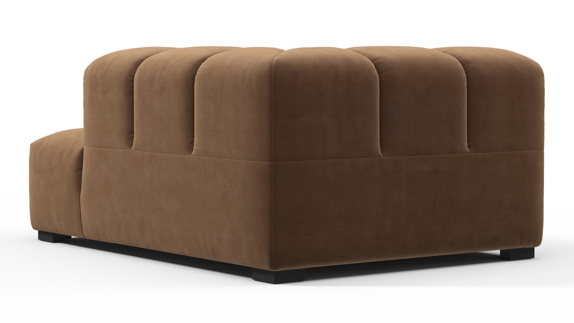 Tufty - Tufty Module, Right Corner Half, Mocha Velvet