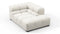 Tufty - Tufty Module, Right Corner Half, Oatmeal Brushed Weave
