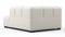 Tufty - Tufty Module, Right Corner Half, Oatmeal Brushed Weave