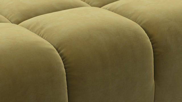 Tufty - Tufty Module, Right Corner Half, Olive Gold Velvet