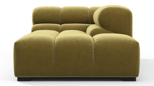 Tufty - Tufty Module, Right Corner Half, Olive Gold Velvet