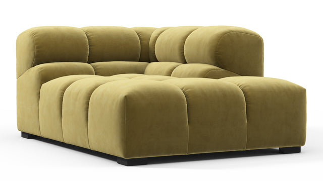 Tufty - Tufty Module, Right Corner Half, Olive Gold Velvet