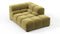 Tufty - Tufty Module, Right Corner Half, Olive Gold Velvet