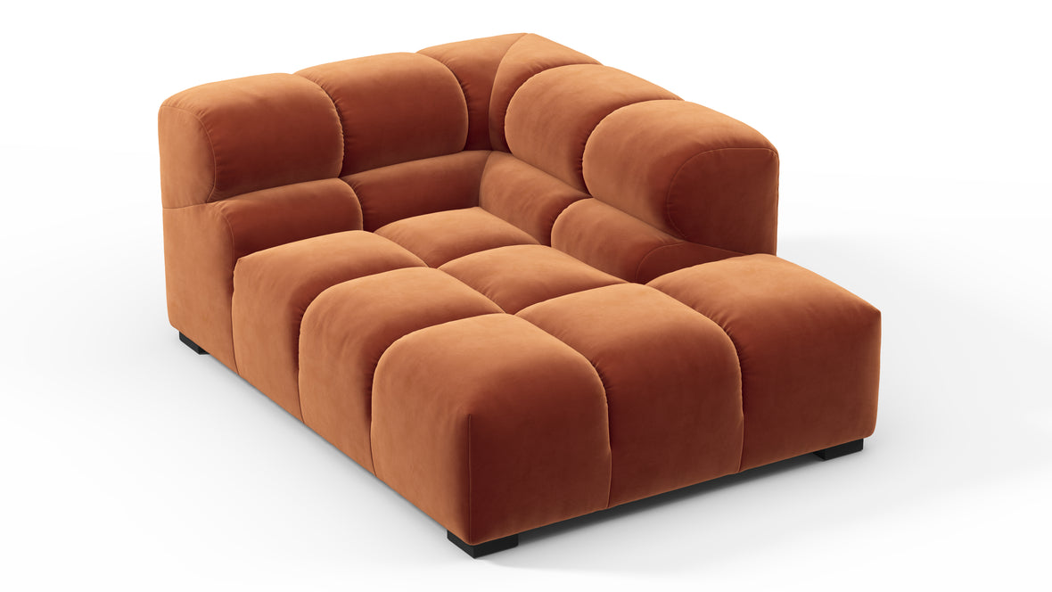 Tufty - Tufty Module, Right Corner Half, Spice Velvet