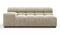 Tufty - Tufty Module, Extra Large Left Arm, Beige Gray Chenille