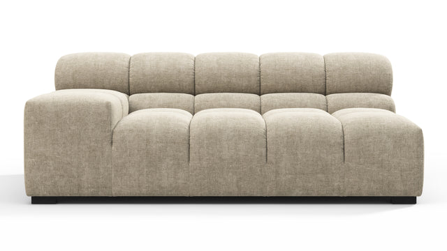 Tufty - Tufty Module, Extra Large Left Arm, Beige Gray Chenille