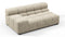 Tufty - Tufty Module, Extra Large Left Arm, Beige Gray Chenille