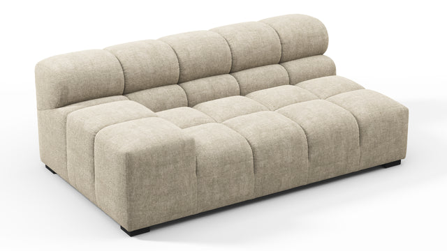 Tufty - Tufty Module, Extra Large Left Arm, Beige Gray Chenille