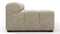 Tufty - Tufty Module, Extra Large Left Arm, Beige Gray Chenille