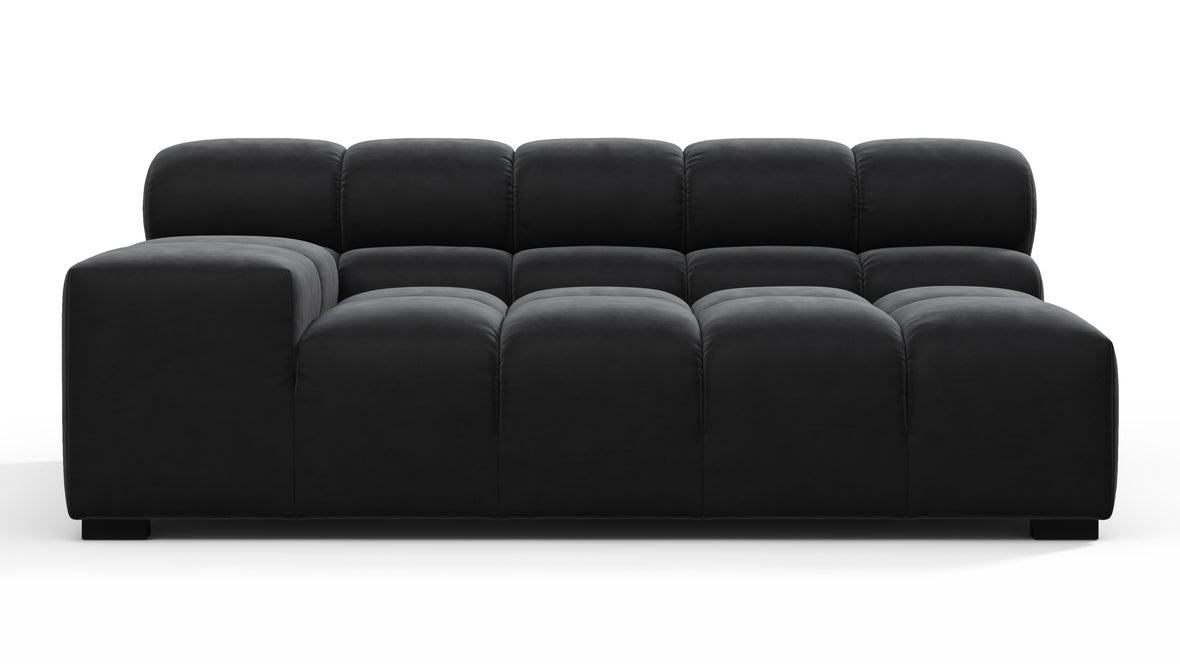 Tufty - Tufty Module, Extra Large Left Arm, Black Velvet