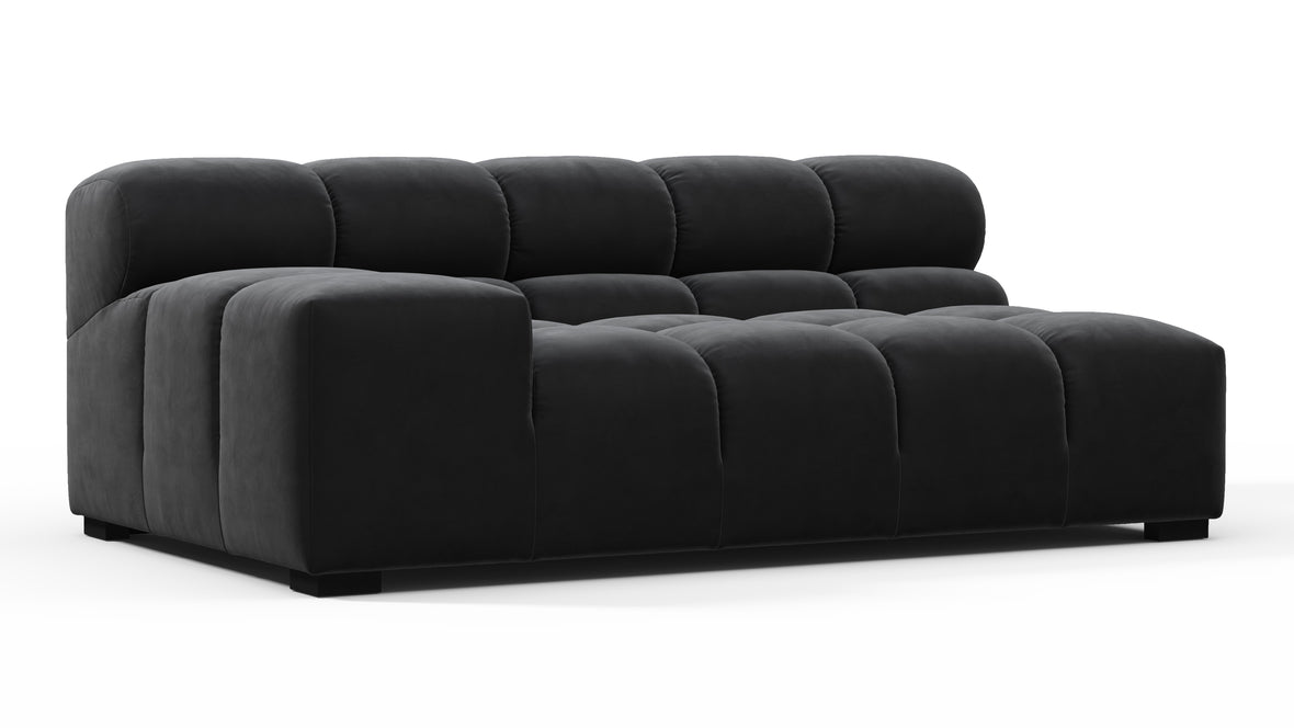 Tufty - Tufty Module, Extra Large Left Arm, Black Velvet