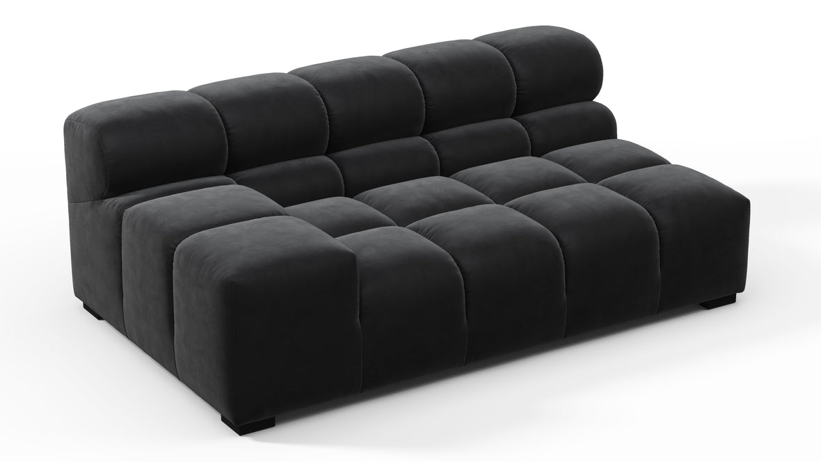 Tufty - Tufty Module, Extra Large Left Arm, Black Velvet