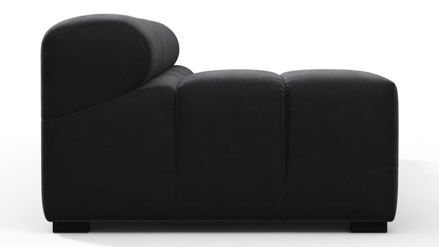 Tufty - Tufty Module, Extra Large Left Arm, Black Velvet
