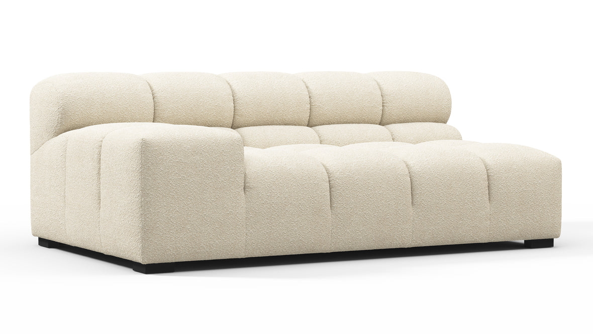 Tufty - Tufty Module, Extra Large Left Arm, Eggshell Boucle