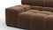 Tufty - Tufty Module, Extra Large Left Arm, Mocha Velvet