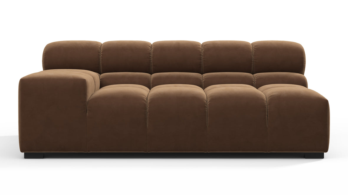 Tufty - Tufty Module, Extra Large Left Arm, Mocha Velvet