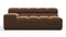 Tufty - Tufty Module, Extra Large Left Arm, Mocha Velvet