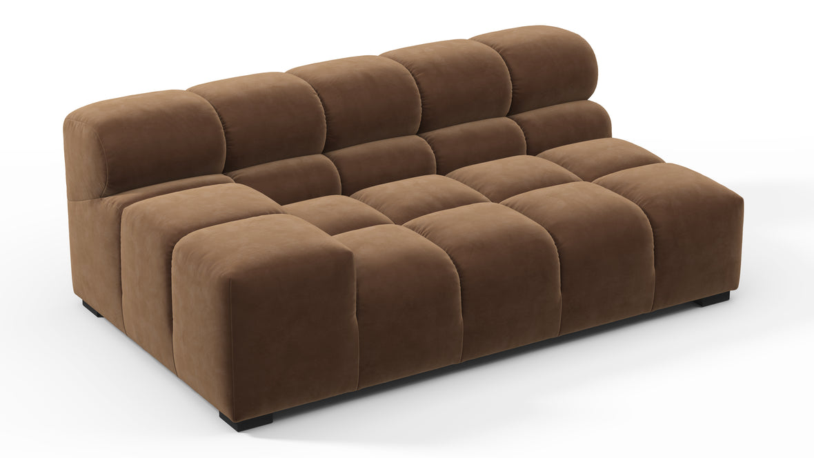 Tufty - Tufty Module, Extra Large Left Arm, Mocha Velvet