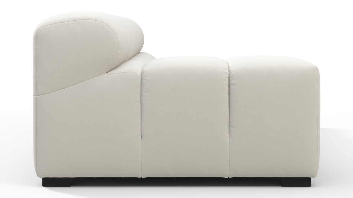 Tufty - Tufty Module, Extra Large Left Arm, Oatmeal Brushed Weave