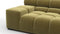 Tufty - Tufty Module, Extra Large Left Arm, Olive Gold Velvet