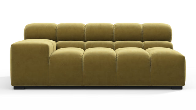 Tufty - Tufty Module, Extra Large Left Arm, Olive Gold Velvet