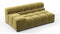 Tufty - Tufty Module, Extra Large Left Arm, Olive Gold Velvet
