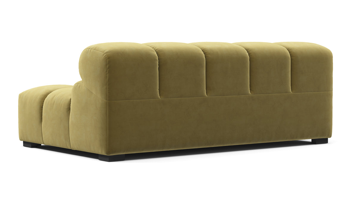 Tufty - Tufty Module, Extra Large Left Arm, Olive Gold Velvet