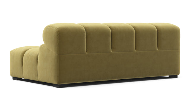 Tufty - Tufty Module, Extra Large Left Arm, Olive Gold Velvet
