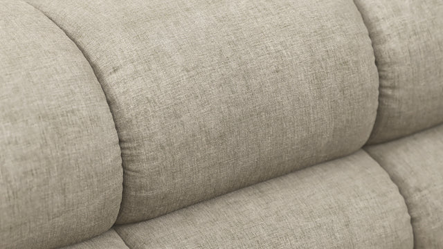 Tufty - Tufty Module, Deep Large Left Arm, Beige Gray Chenille