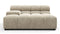 Tufty - Tufty Module, Deep Large Left Arm, Beige Gray Chenille