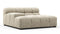 Tufty - Tufty Module, Deep Large Left Arm, Beige Gray Chenille