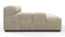 Tufty - Tufty Module, Deep Large Left Arm, Beige Gray Chenille