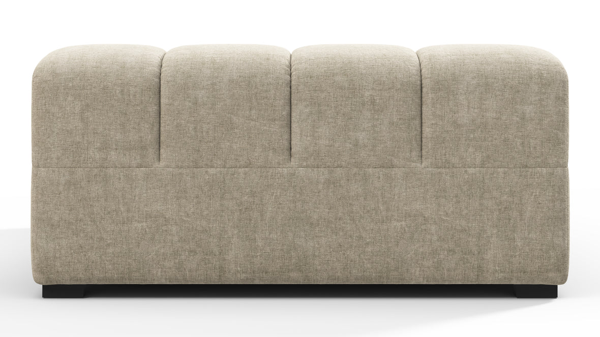 Tufty - Tufty Module, Deep Large Left Arm, Beige Gray Chenille