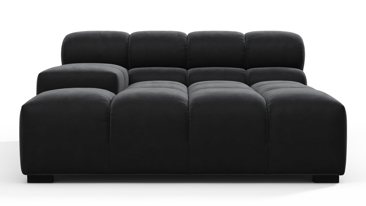 Tufty - Tufty Module, Deep Large Left Arm, Black Velvet