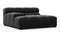 Tufty - Tufty Module, Deep Large Left Arm, Black Velvet