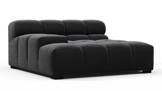 Tufty - Tufty Module, Deep Large Left Arm, Black Velvet