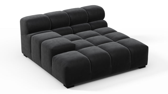 Tufty - Tufty Module, Deep Large Left Arm, Black Velvet