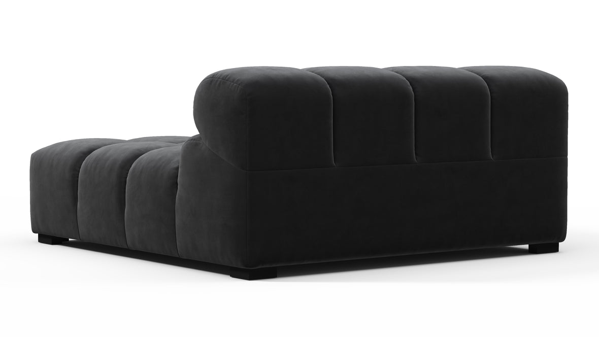 Tufty - Tufty Module, Deep Large Left Arm, Black Velvet