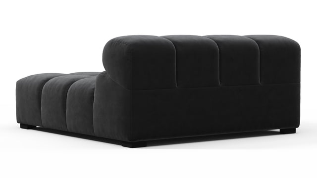 Tufty - Tufty Module, Deep Large Left Arm, Black Velvet