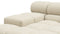 Tufty - Tufty Module, Deep Large Left Arm, Eggshell Boucle