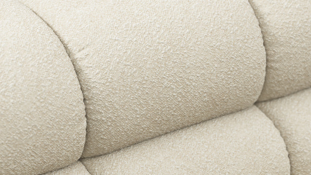 Tufty - Tufty Module, Deep Large Left Arm, Eggshell Boucle