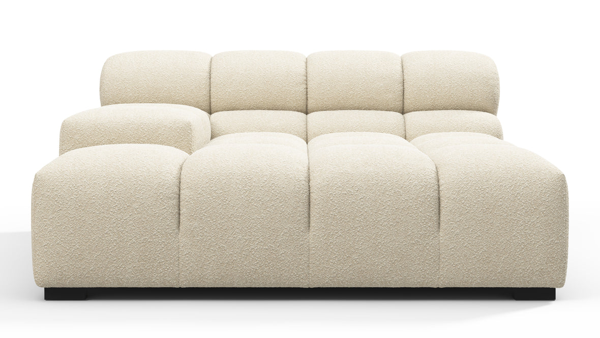 Tufty - Tufty Module, Deep Large Left Arm, Eggshell Boucle