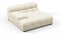 Tufty - Tufty Module, Deep Large Left Arm, Eggshell Boucle