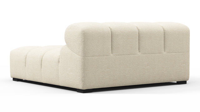Tufty - Tufty Module, Deep Large Left Arm, Eggshell Boucle