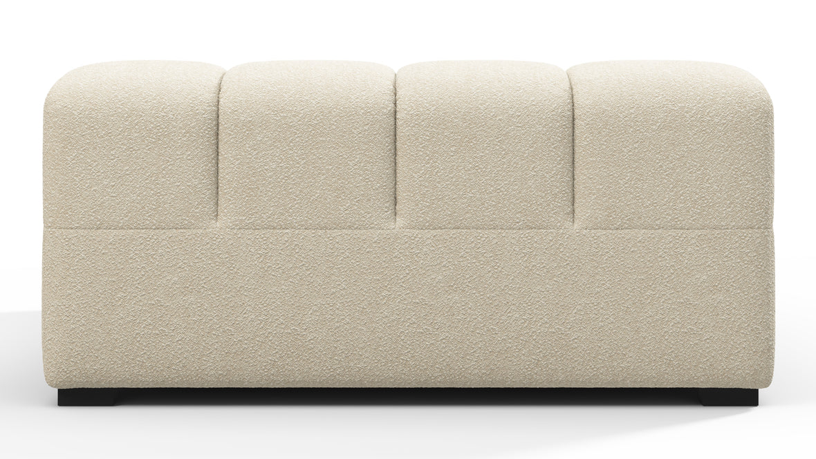 Tufty - Tufty Module, Deep Large Left Arm, Eggshell Boucle