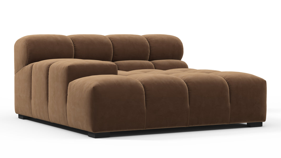 Tufty - Tufty Module, Deep Large Left Arm, Mocha Velvet